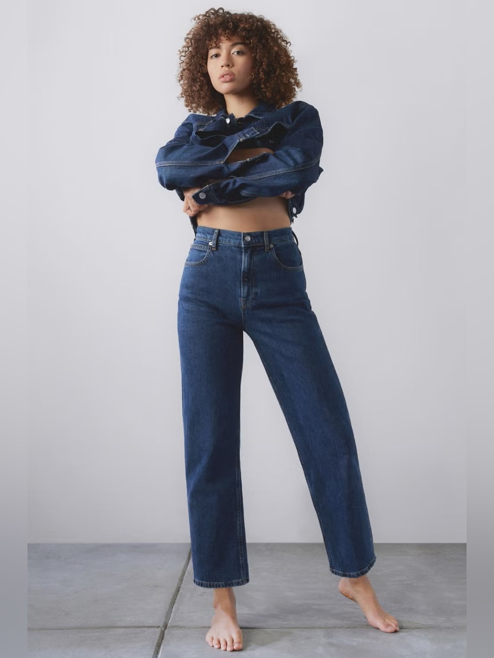 Everlane The Way High Jeans Size 27 High-Rise Jeans in Dark Blue Size 28 Regular